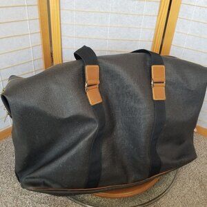 Oversized Duffle Bag Didier Lamarthe Double Handle Coated Canvas & Leather READ